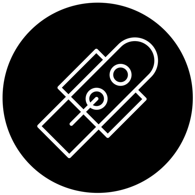 Diseño vectorial Estilo del icono del cinturón verde