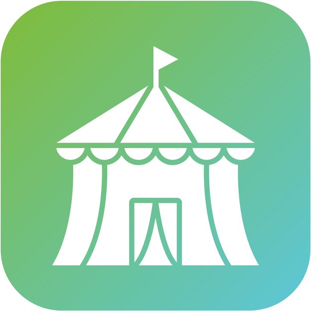 Diseño vectorial Estilo de icono de circo