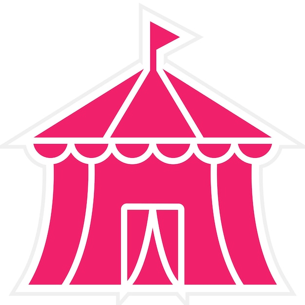 Diseño vectorial Estilo de icono de circo