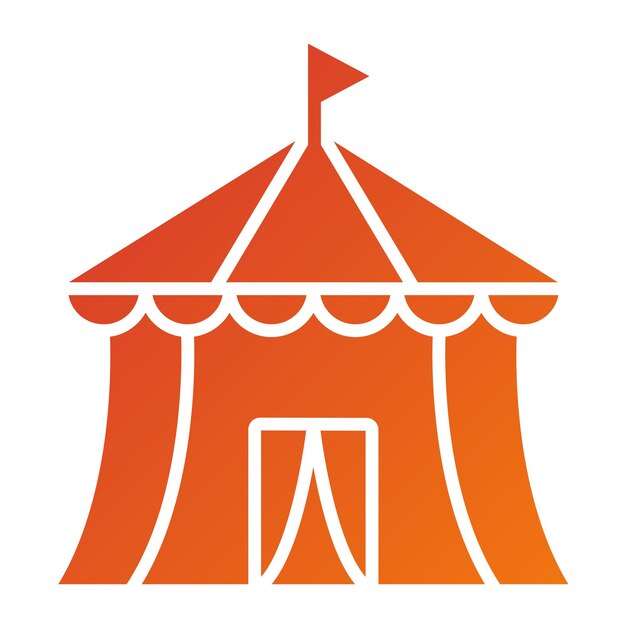 Diseño vectorial Estilo de icono de circo