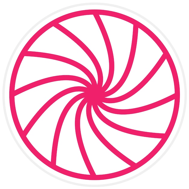 Diseño vectorial Estilo del icono del círculo de color