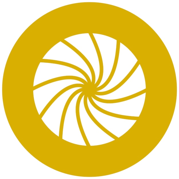 Diseño vectorial Estilo del icono del círculo de color