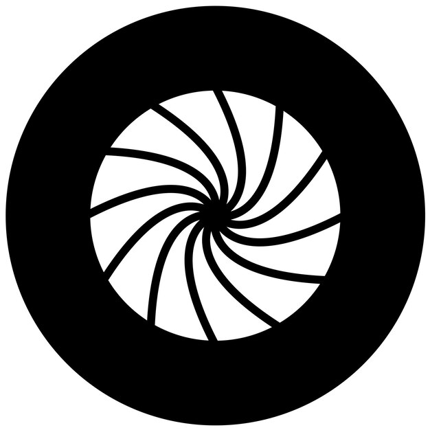 Diseño vectorial Estilo del icono del círculo de color