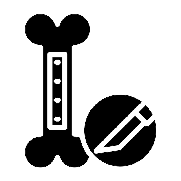 Diseño vectorial de estilo de icono de cirugía ortopédica
