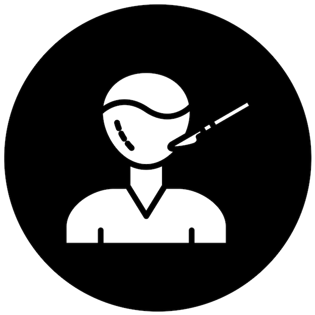 Diseño vectorial Estilo de icono de cirugía plástica de adicción