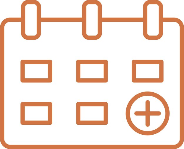 Diseño vectorial Estilo del icono de la cita médica