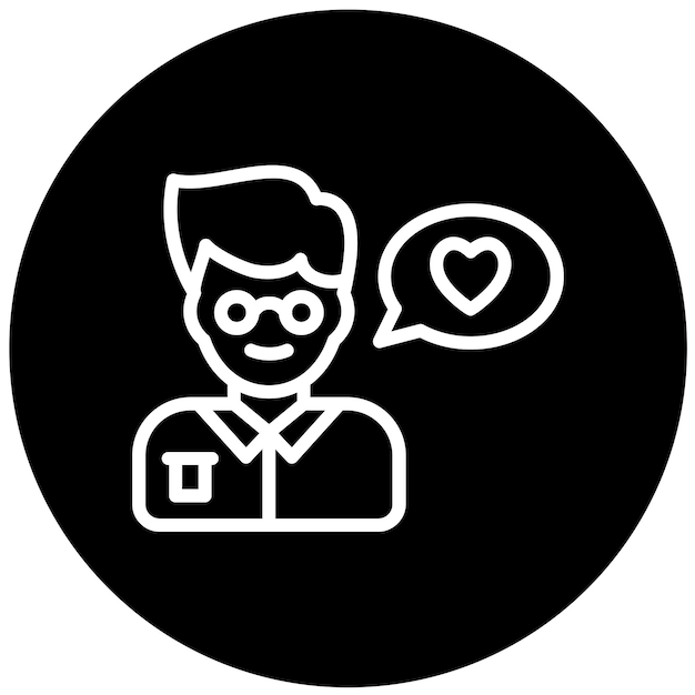 Diseño vectorial Estilo del icono de citas