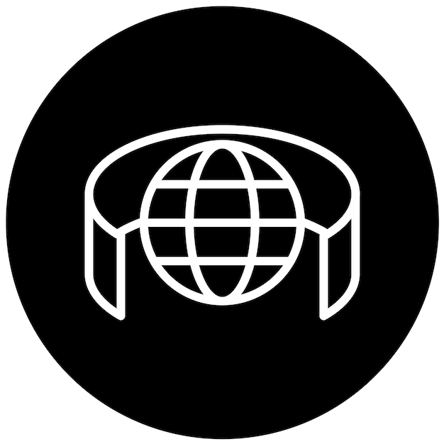 Diseño vectorial Estilo de icono de la ciudad Metaverse