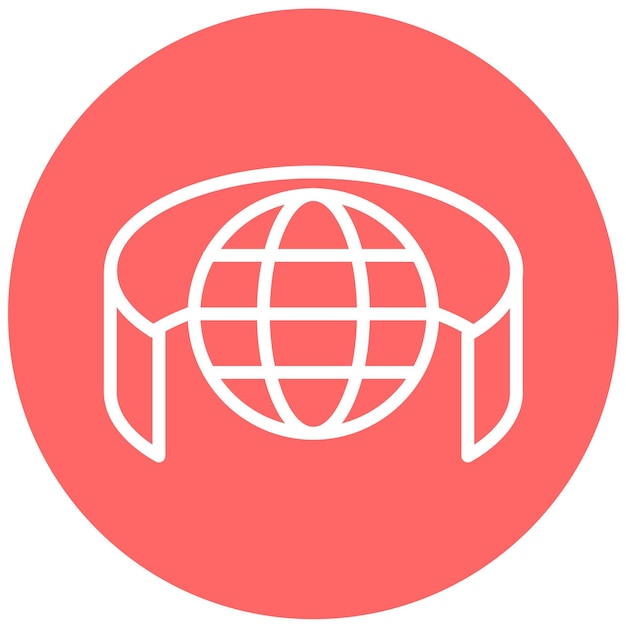 Diseño vectorial Estilo de icono de la ciudad Metaverse