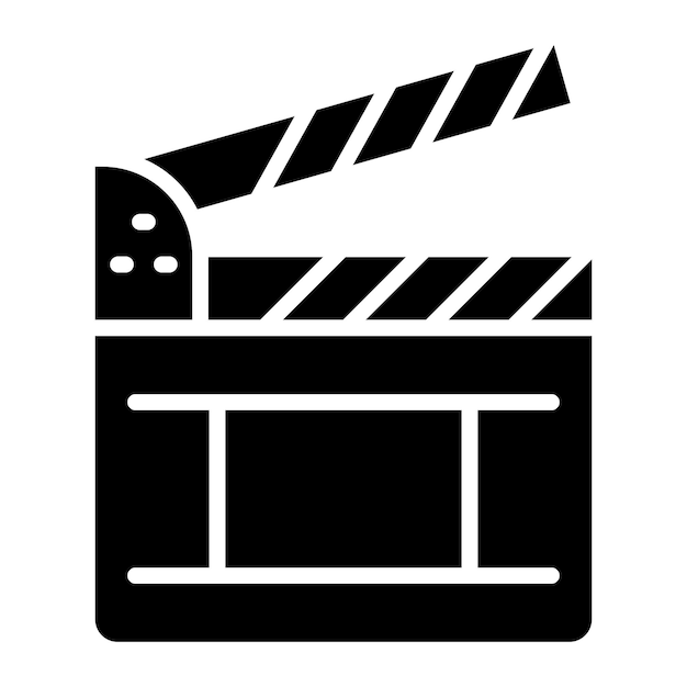 Diseño vectorial Estilo del icono de Clapperboard