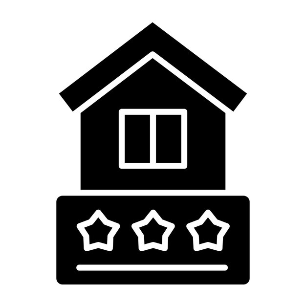 Diseño vectorial Estilo del icono de clasificación de la casa