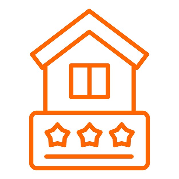 Diseño vectorial Estilo del icono de clasificación de la casa