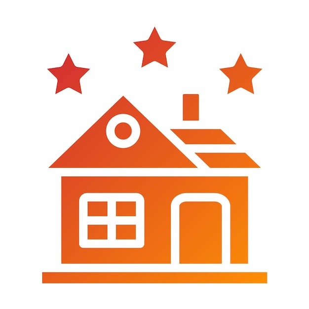 Diseño vectorial Estilo del icono de clasificación de la casa