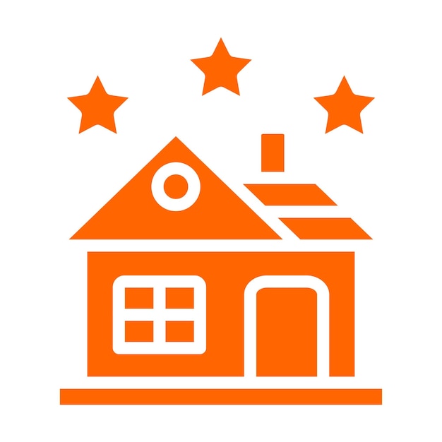 Diseño vectorial Estilo del icono de clasificación de la casa