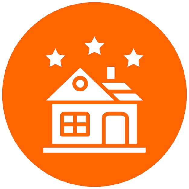 Diseño vectorial Estilo del icono de clasificación de la casa