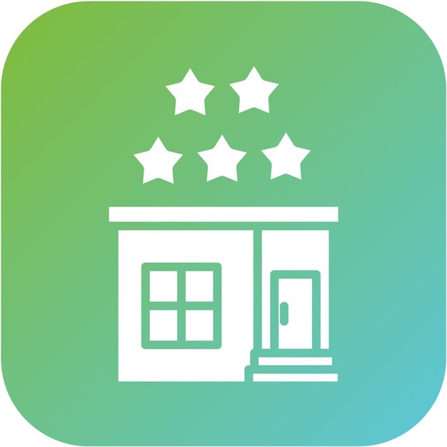 Diseño vectorial Estilo del icono de clasificación de la casa