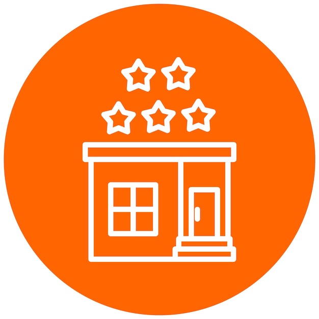 Diseño vectorial Estilo del icono de clasificación de la casa