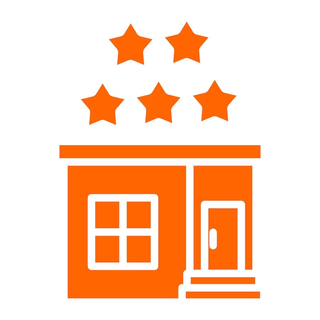 Diseño vectorial Estilo del icono de clasificación de la casa