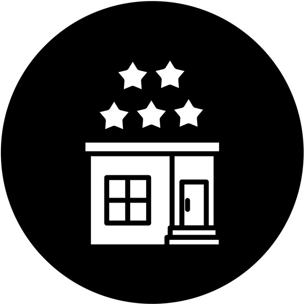 Diseño vectorial Estilo del icono de clasificación de la casa