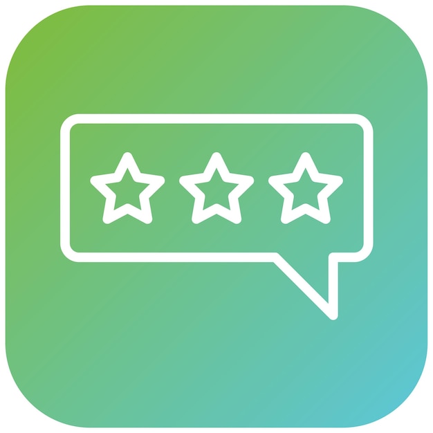 Diseño vectorial Estilo del icono de clasificación de estrellas