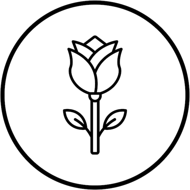 Diseño vectorial Estilo del icono del clavel