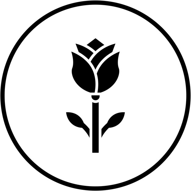 Diseño vectorial Estilo del icono del clavel