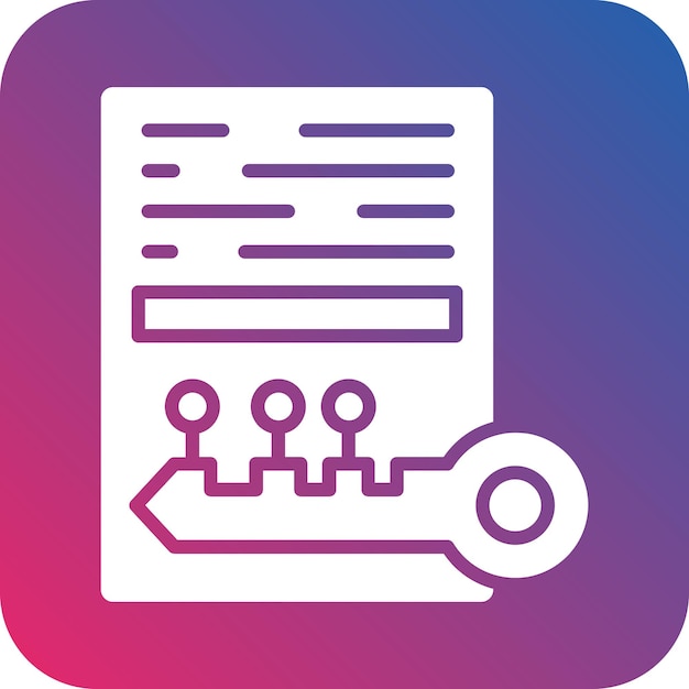 Diseño vectorial Estilo de icono de claves asimétricas