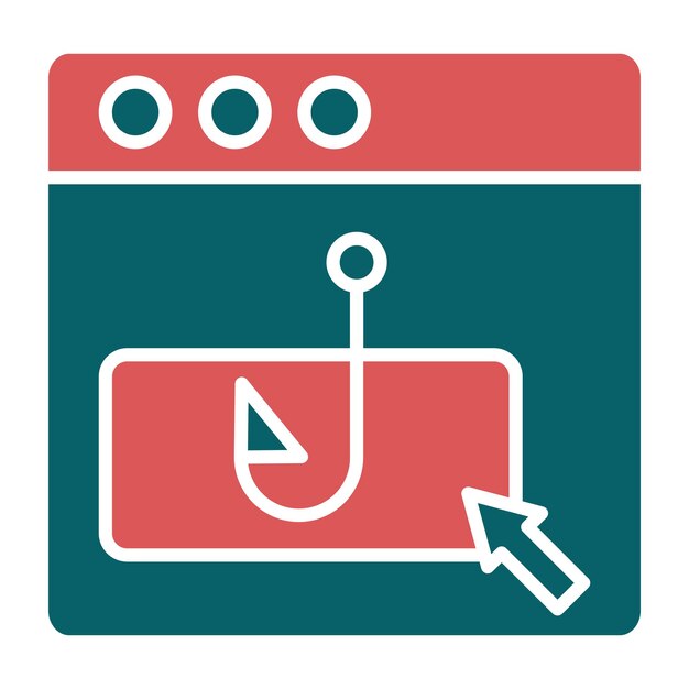 Diseño vectorial Estilo del icono de clickbait