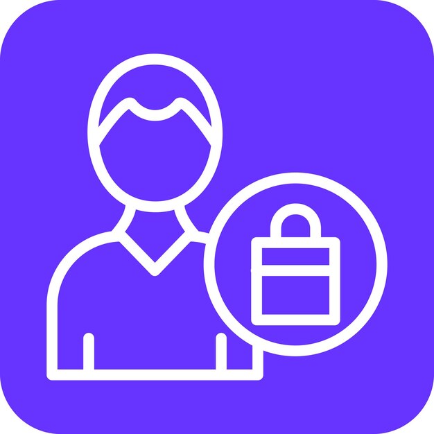Diseño vectorial Estilo de icono del cliente