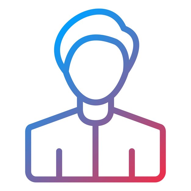 Diseño vectorial Estilo de icono del cliente