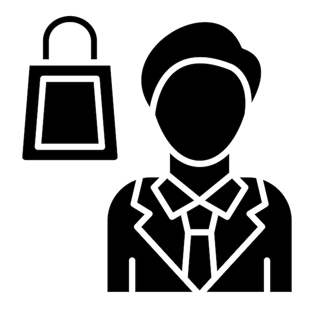 Diseño vectorial Estilo de icono del cliente