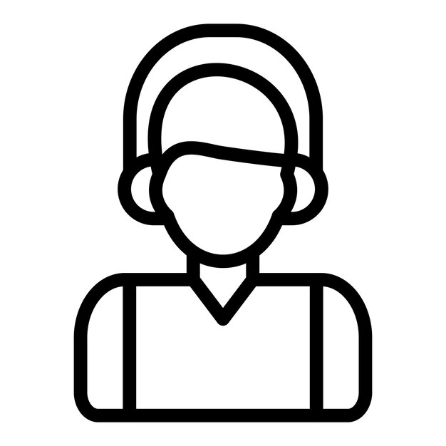 Diseño vectorial Estilo de icono del cliente