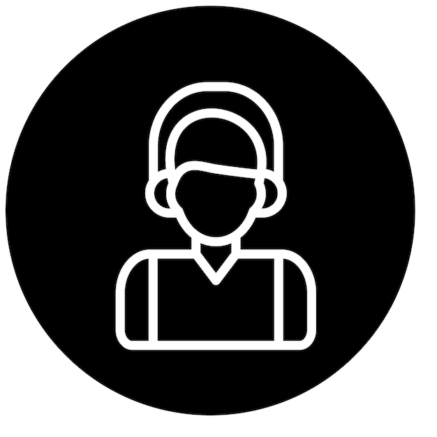 Diseño vectorial Estilo de icono del cliente