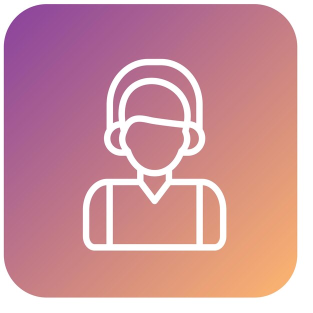 Diseño vectorial Estilo de icono del cliente
