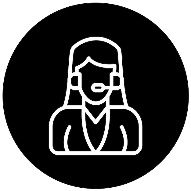 Diseño vectorial Estilo de icono del cliente