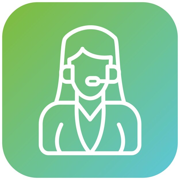 Diseño vectorial Estilo de icono del cliente