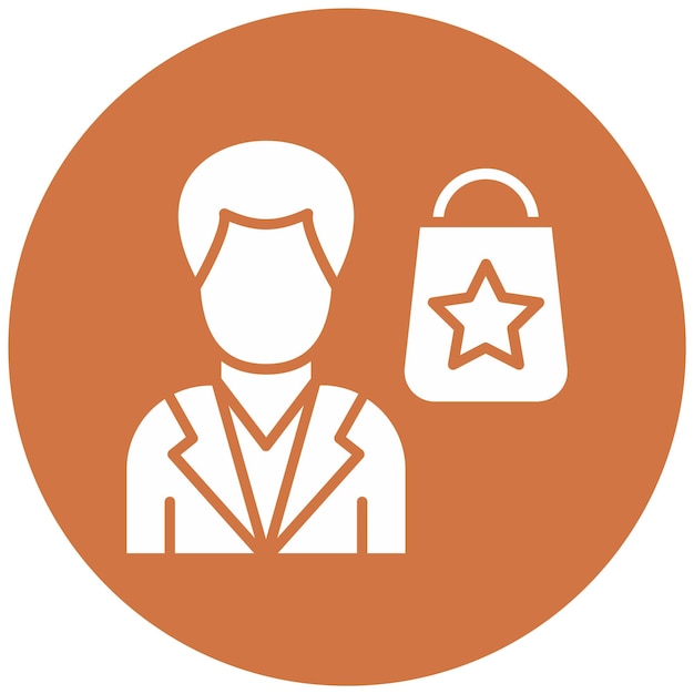 Diseño vectorial Estilo de icono del cliente