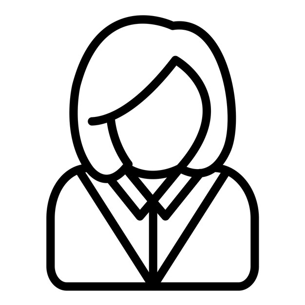 Diseño vectorial Estilo de icono del cliente
