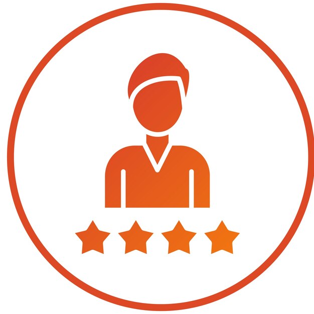 Diseño vectorial Estilo de icono del cliente