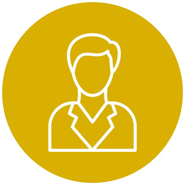 Diseño vectorial Estilo de icono del cliente