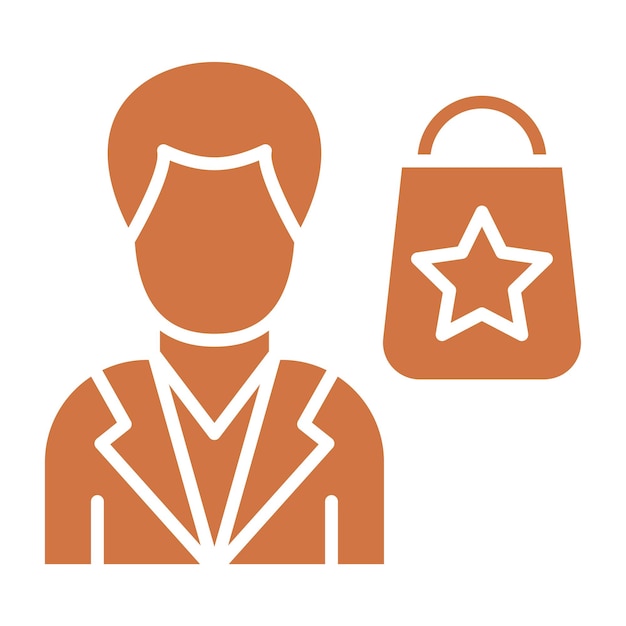 Diseño vectorial Estilo de icono del cliente