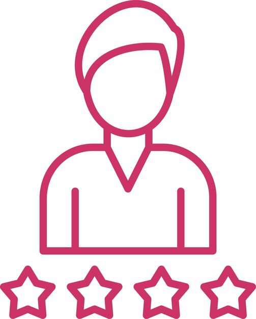 Diseño vectorial Estilo de icono del cliente