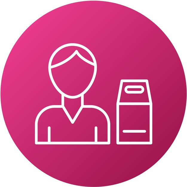 Diseño vectorial Estilo de icono del cliente
