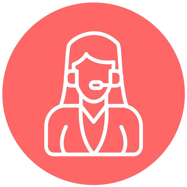 Diseño vectorial Estilo de icono del cliente