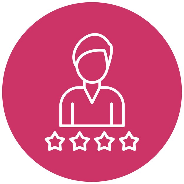 Diseño vectorial Estilo de icono del cliente