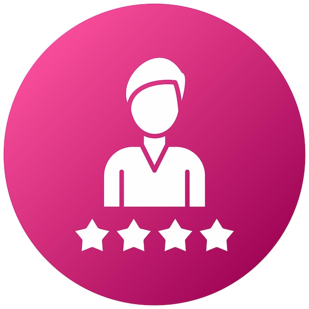 Diseño vectorial Estilo de icono del cliente