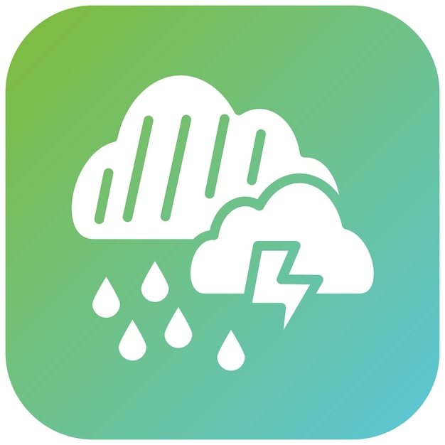 Diseño vectorial Estilo de icono de clima extremo