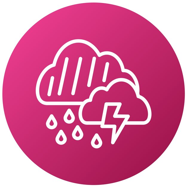 Diseño vectorial Estilo de icono de clima extremo