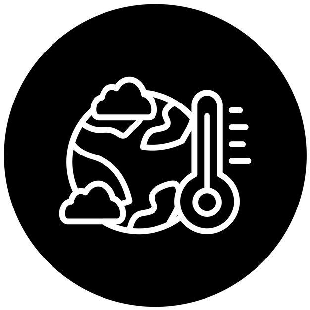 Diseño vectorial Estilo del icono climático