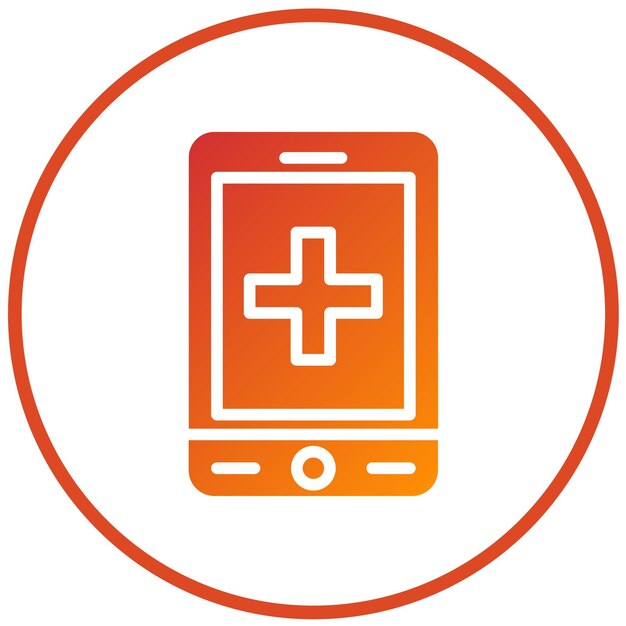 Diseño vectorial Estilo del icono de la clínica móvil
